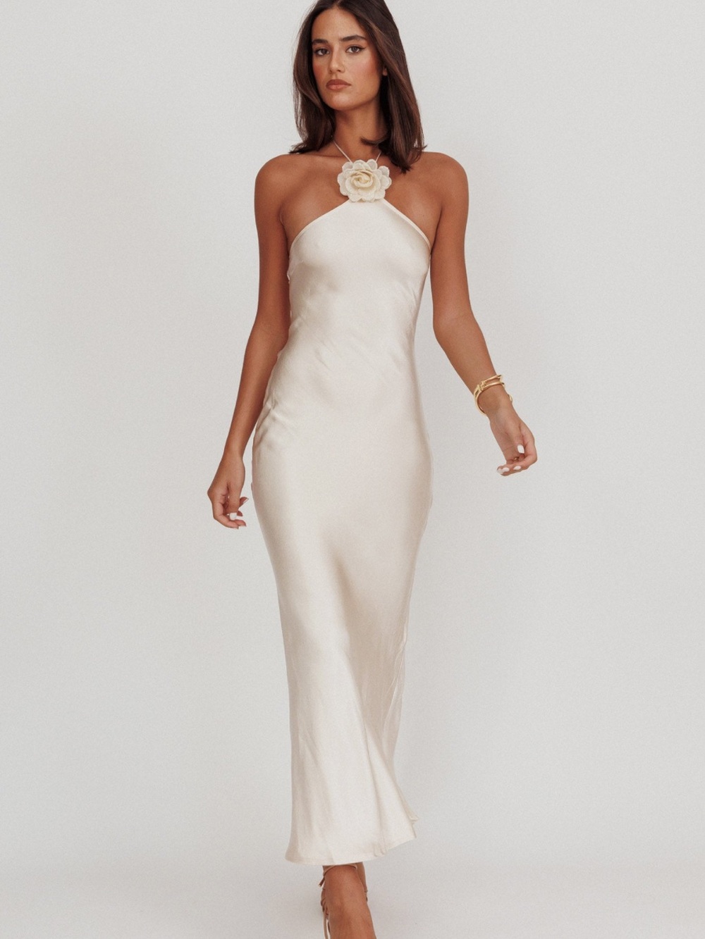 Selfie Leslie High Roller Flower Maxi Dress